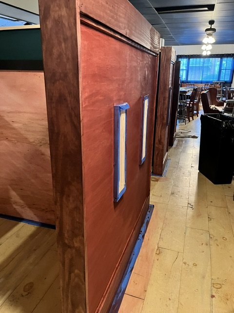 A second panel up, tape still down
