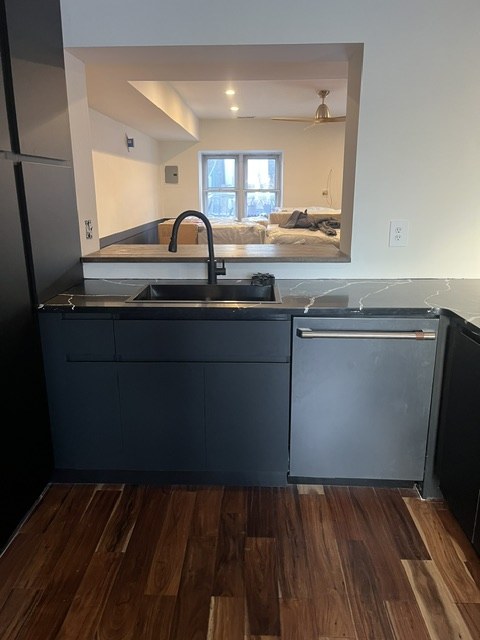 Black island and sink